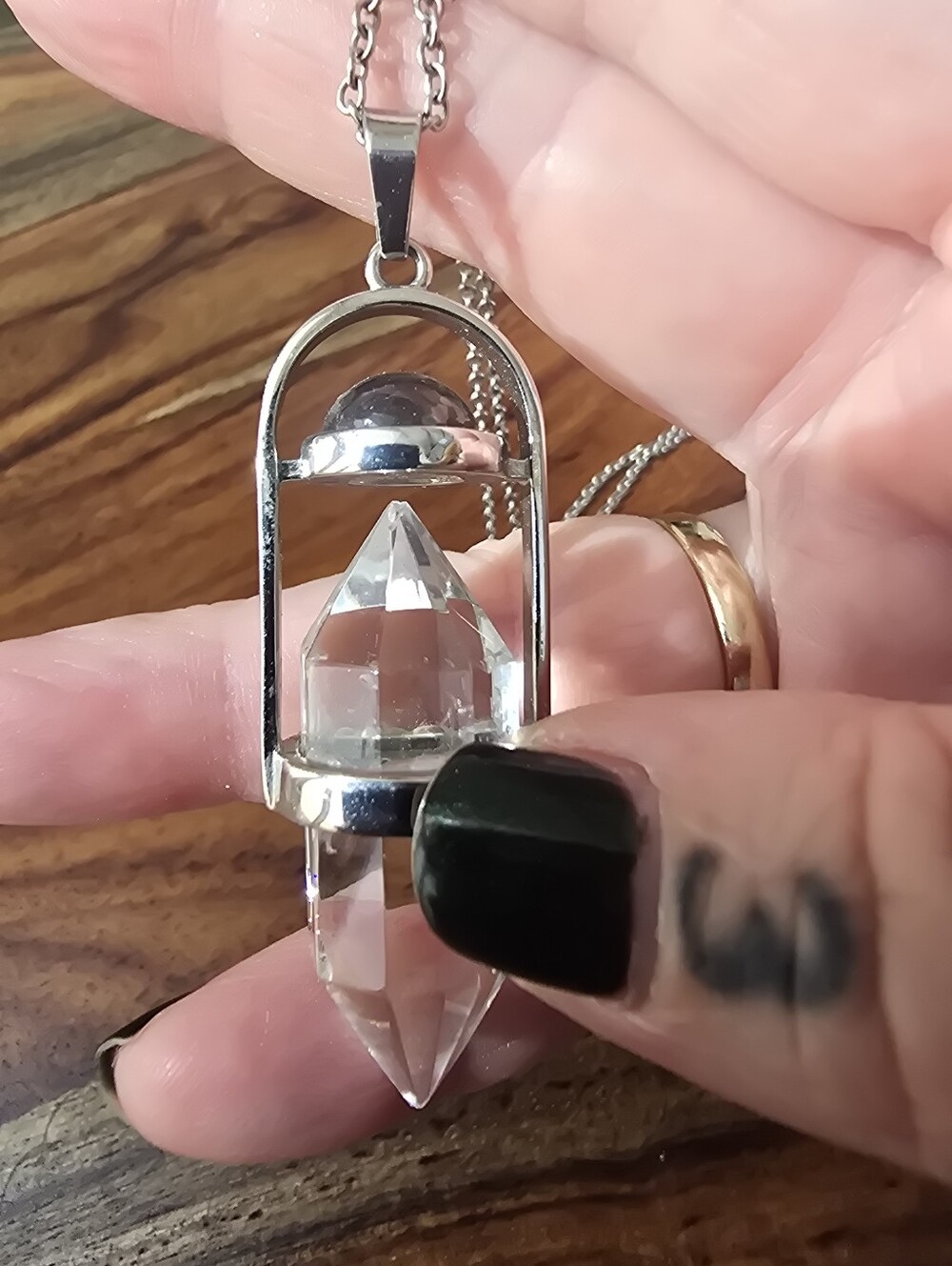Discontinued Evil Pawn Jewelry Smoky Quartz Generator Necklace - Picture 6 of 10